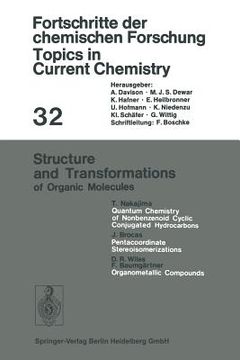 portada structure and transformations of organic molecules (en Inglés)