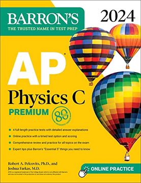 portada Ap Physics c Premium, 2024: 4 Practice Tests + Comprehensive Review + Online Practice (Barron'S Test Prep) (in English)