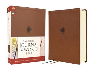 portada Amplified Journal the Word Bible, Leathersoft, Brown: Reflect, Take Notes, or Create art Next to Your Favorite Verses (en Inglés)