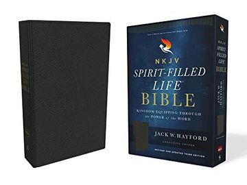 portada Nkjv, Spirit-Filled Life Bible, Third Edition, Genuine Leather, Black, red Letter Edition, Comfort Print, Comfort Print: Kingdom Equipping Through the (in English)