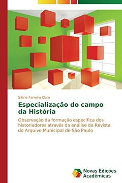 portada Especialização do campo da História