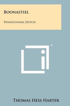 portada boonastiel: pennsylvania dutch (in English)