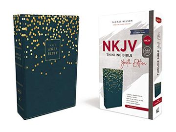 portada Nkjv, Thinline Bible Youth Edition, Leathersoft, Blue, red Letter Edition, Comfort Print: Holy Bible, new King James Version (in English)