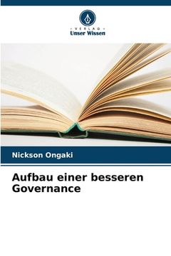 portada Aufbau einer besseren Governance (en Alemán)
