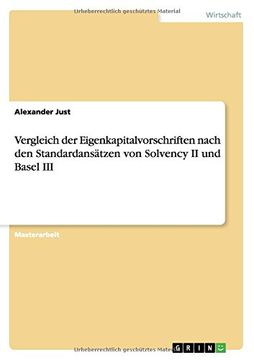 portada Vergleich der Eigenkapitalvorschriften nach den Standardansätzen von Solvency II und Basel III (German Edition)