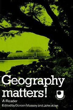 portada Geography Matters! A Reader (in English)