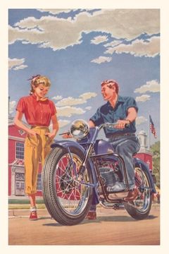 portada Vintage Journal Couple with Motorcycle