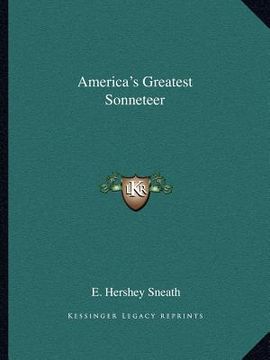 portada america's greatest sonneteer (en Inglés)