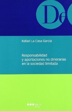 portada responsabilidad y aportaciones no dinerarias en la sociedad limitada (in Spanish)