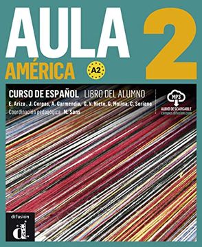 portada Aula América 2 (A2) Libro del Alumno + Audios Online (en Bilingüe)