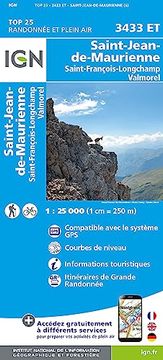 portada 3433Et Saint Jean de Maurienne 1: 25 000 (en Francés)