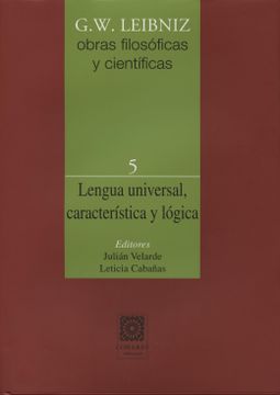 portada Lengua Universal, Característica y Lógica.