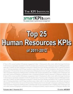 portada Top 25 Human Resources KPIs of 2011-2012