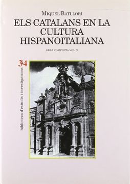 portada Els catalans en la cultura hispanoitaliana (Biblioteca d'estudis i investigacions) (Bib.d'estudis i investigacions)