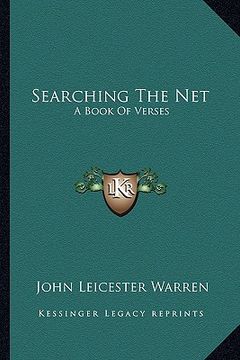 portada searching the net: a book of verses (en Inglés)