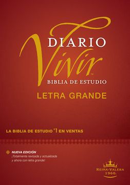 portada Biblia de Estudio del Diario Vivir Rvr60, Letra Grande (Letra Roja, Tapa Dura) (Spanish Edition) [Hardcover ]