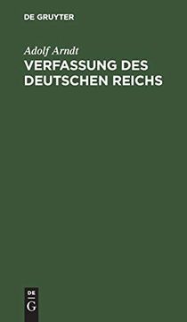 portada Verfassung des Deutschen Reichs (en Alemán)