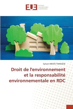 portada Droit de l'environnement et la responsabilité environnementale en RDC (en Francés)