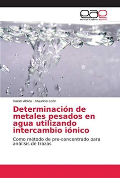 portada Determinación de Metales Pesados en Agua Utilizando Intercambio Iónico