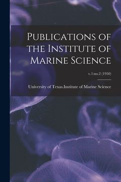 portada Publications of the Institute of Marine Science; v.1: no.2 (1950) (in English)