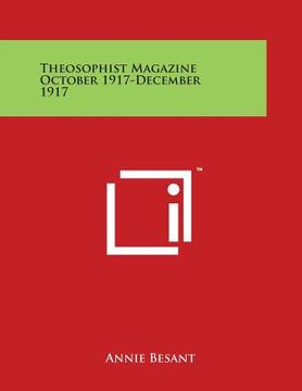 portada Theosophist Magazine October 1917-December 1917 (en Inglés)