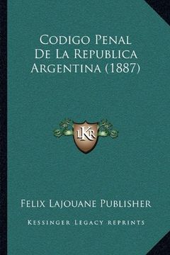 portada Codigo Penal de la Republica Argentina (1887)