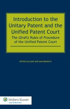 portada Introduction to the Unitary Patent and the Unified Patent Court: The (Draft) Rules of Procedure of the Unified Patent Court