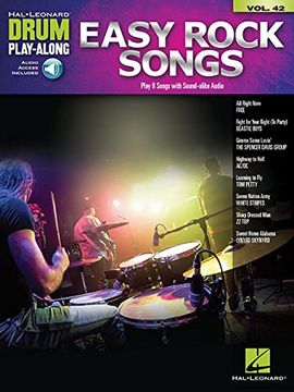 portada Drum Play-Along Volume 42: Easy Rock Songs (Book (en Inglés)