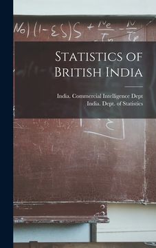 portada Statistics of British India (en Inglés)