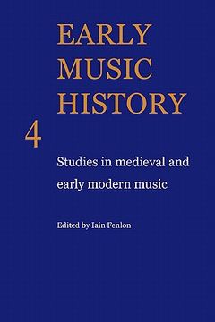portada Early Music History: Studies in Medieval and Early Modern Music (en Inglés)