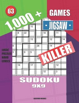 portada 1,000 + Games jigsaw killer sudoku 9x9: Logic puzzles hard levels (en Inglés)