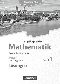 portada Mathematik Sekundarstufe ii - Rheinland-Pfalz. Leistungsfach Band 1 - Analysis. Lösungen (in German)