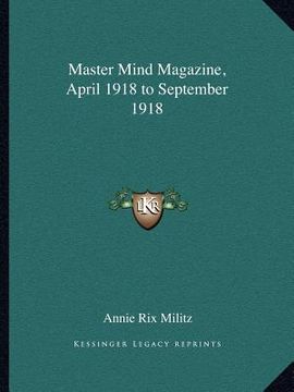 portada master mind magazine, april 1918 to september 1918 (en Inglés)