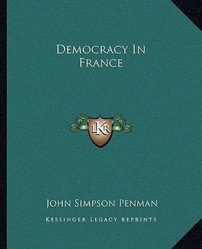 portada democracy in france (en Inglés)