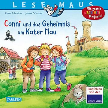portada Lesemaus 16: Conni und das Geheimnis um Kater Mau: Die Bilderbuchgeschichte zum Conni-Kinofilm (en Alemán)