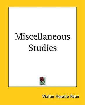 portada miscellaneous studies (en Inglés)