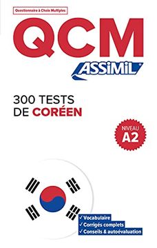 portada 300 Tests de Coréen: Niveau a2 (Qcm Assimil) 