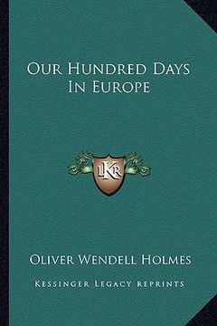 portada our hundred days in europe (en Inglés)