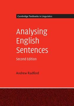 portada Analysing English Sentences (Cambridge Textbooks in Linguistics) (en Inglés)