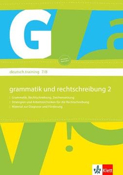 portada Deutsch. Training. Arbeitsheft Grammatik und Rechtschreibung 7. /8. Klasse (in German)