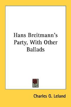 portada hans breitmann's party, with other ballads