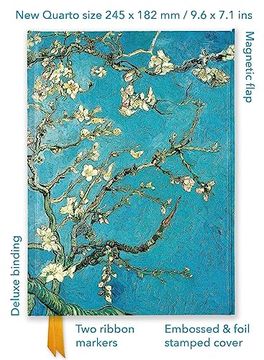 portada Vincent van Gogh: Almond Blossom (Foiled Quarto Journal) (Flame Tree fsc Quarto Notebook) (in English)
