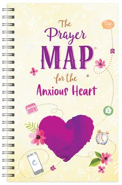 portada The Prayer Map for the Anxious Heart (en Inglés)