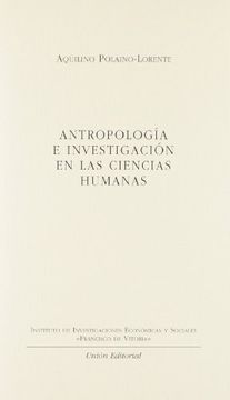 portada Antropología e Investigaciónes en las Ciencias Humanas (Instituto Iesfv)