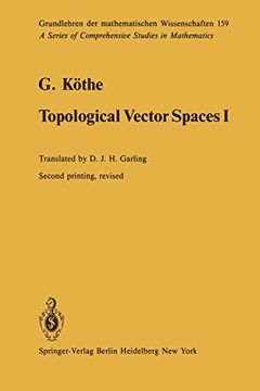 portada Topological Vector Spaces i (Grundlehren der Mathematischen Wissenschaften) (en Inglés)