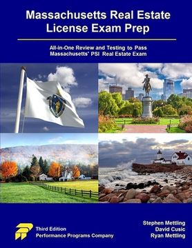 portada Massachusetts Real Estate License Exam Prep: All-in-One Testing and Testing to Pass Massachusetts' PSI Real Estate Exam (in English)