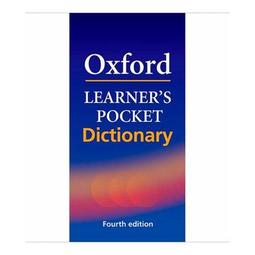 portada Oxford Learner's Pocket Dictionary (en Inglés)