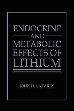 portada Endocrine and Metabolic Effects of Lithium (en Inglés)