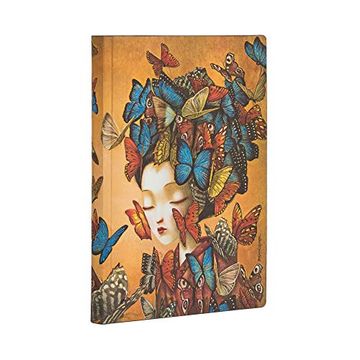portada Paperblanks Cuadernos de Tapa Blanda Flexi Madama Butterfly | Rayado | Mini (95 × 140 mm)
