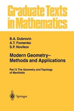 portada modern geometry methods and applications: part ii: the geometry and topology of manifolds